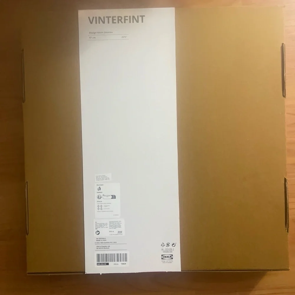 Vinterfint White Christmas Tree By Kevin Gouriou Metal/Wood 22.1/2” Tall NIB